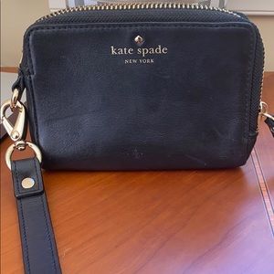 Kate Spade Black Wristlet. Gently used.